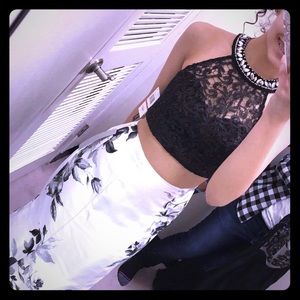 Gorgeous Sequin Hearts Two Piece Dress